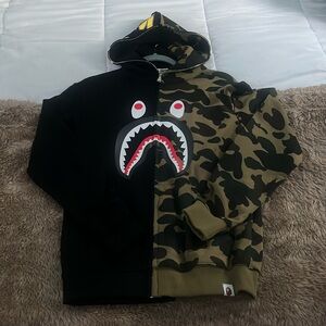 BAPE Color Camo & Black Hoodie (REPS)